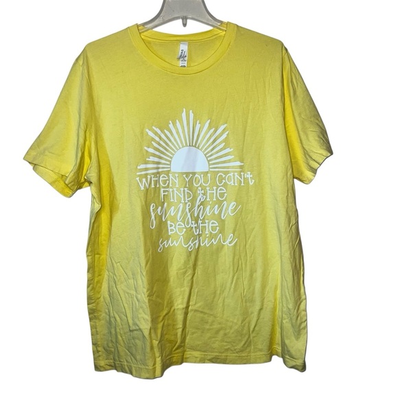 Bella Canvas “When You Can’t Find the Sunshine, Be The Sunshine” Graphic Tee XL - Picture 1 of 8